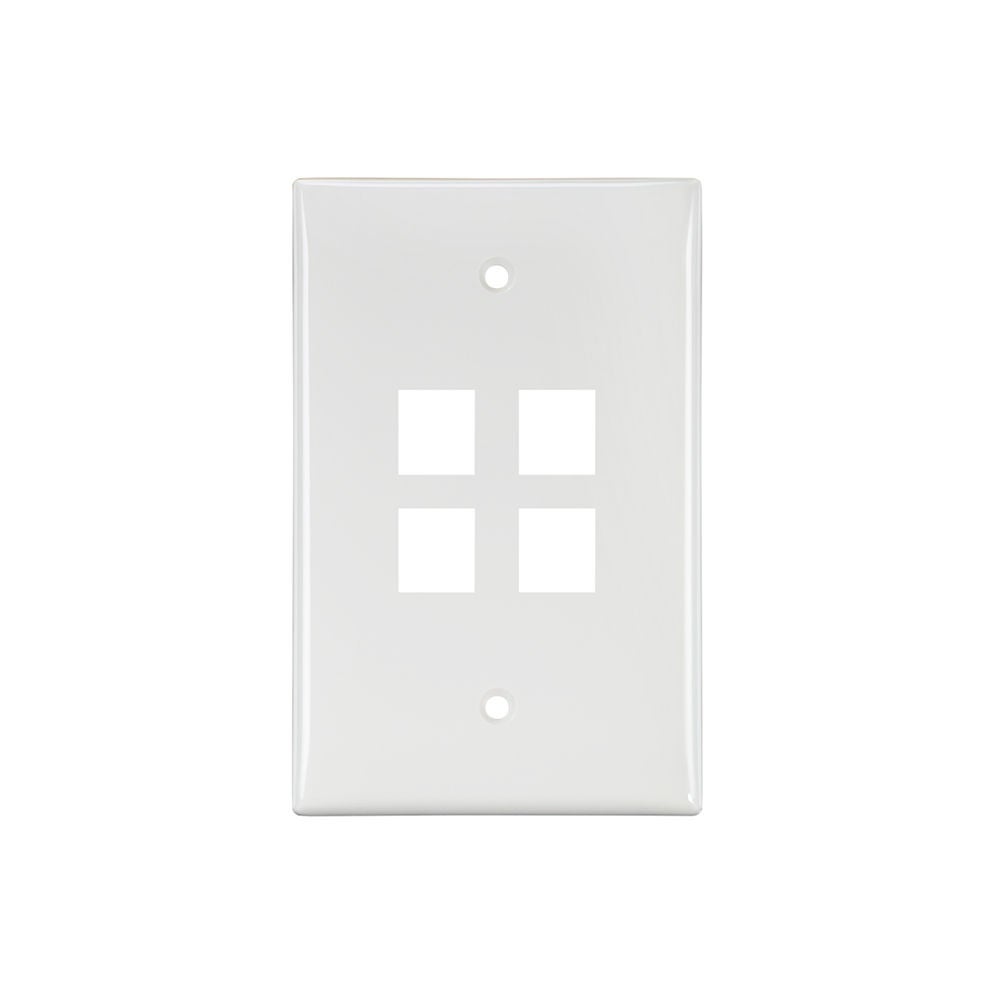 Leviton 43080–2S4 Wanddose – Edelstahl, 4 Port, Für Schnelle Installation, 2-fach