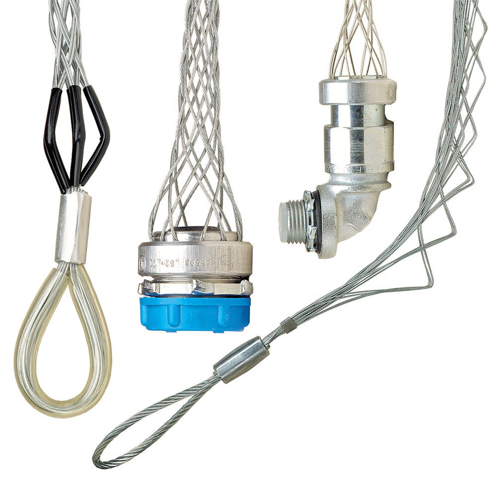 Selección de agarraderas de malla de cable para tracción y soporte de alivio de tensión