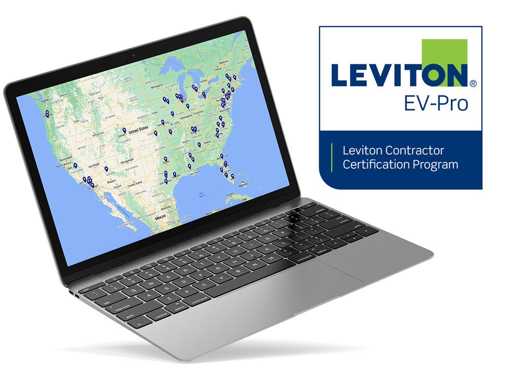 EV-Pro y computadora portátil que muestran el mapa de red