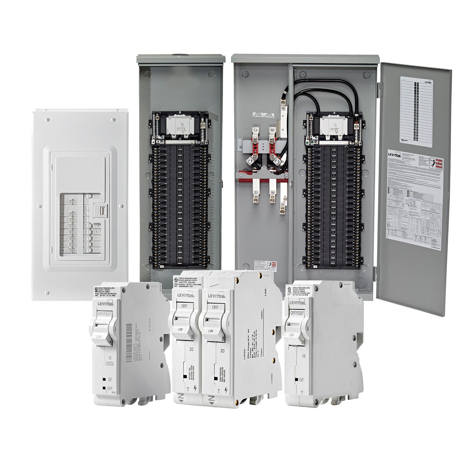 Familia de centros de carga de Leviton