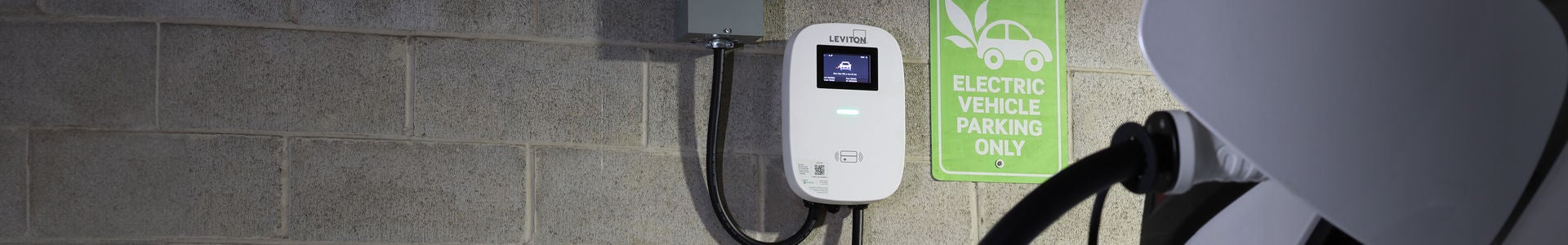 EV Series Pro With Software in Garage Charging Car